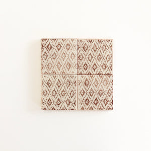 Amano | Color: Chocolate | Material: Ceramic | Finish: Gloss | Sold By: Case | Square Foot Per Case: 5.38 | Tile Size: 4"x4"x0.787" | Usage: Commercial: Yes | Residential: Yes | Floor Rated: No | Wet Areas: Yes