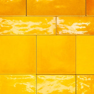 Provence | Color: Rich Yellow | Material: Ceramic | Finish: Glossy | Sold By: Case | Square Foot Per Case: 10.76 | Tile Size: 5"x5"x0.375" | Commercial: No | Residential: Yes | Floor Rated: No | Wet Areas: Yes | AJ-23-