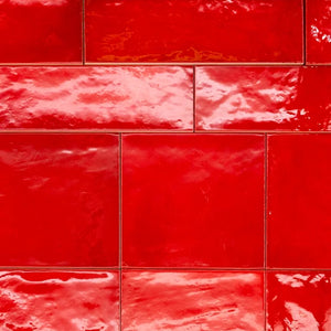 Provence | Color: Red | Material: Ceramic | Finish: Glossy | Sold By: Case | Square Foot Per Case: 5.38 | Tile Size: 2.5"x8"x0.375" | Commercial: No | Residential: Yes | Floor Rated: No | Wet Areas: Yes | AJ-23-