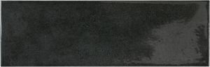 Provence | Color: Black | Material: Ceramic | Finish: Glossy | Sold By: Case | Square Foot Per Case: 5.38 | Tile Size: 2.5"x8"x0.375" | Commercial: No | Residential: Yes | Floor Rated: No | Wet Areas: Yes | AJ-23-