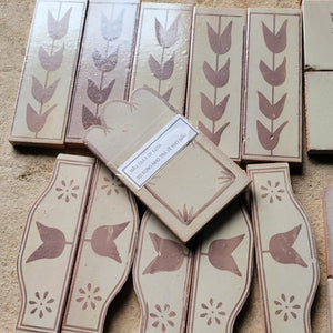 Amano | Color: Flor Chocolate Border  | Material: Ceramic | Sold By: Piece | Tile Size: 2.6"x8"x0.47" | Usage: Commercial: Yes | Residential: Yes | Floor Rated: No | Wet Areas: Yes