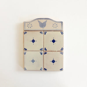 Amano | Color: Flor Azul Border | Material: Ceramic | Sold By: Piece | Tile Size: 2.6"x8"x0.47" | Usage: Commercial: Yes | Residential: Yes | Floor Rated: No | Wet Areas: Yes