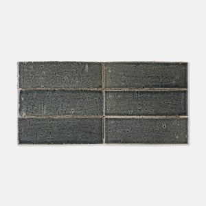 Handcraft Glazed Brick Thai Basil | Color: Thai Basil| Material: Thin Brick | Finish: Matte | Sold By: SQFT | Tile Size: 2.5"x8"x0.5" | Commercial: Yes | Residential: Yes | Floor Rated: Yes | Wet Areas: Yes | AJ-23-1301