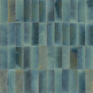 Granada I 2x6 | Gloss | Blue | Material: Ceramic | Finish: Gloss | Sold By: SQFT | Tile Size: 2"x6"x0.375" | Commercial: Yes | Residential: Yes | Floor Rated: No | Wet Areas: No | AJ-23-0205