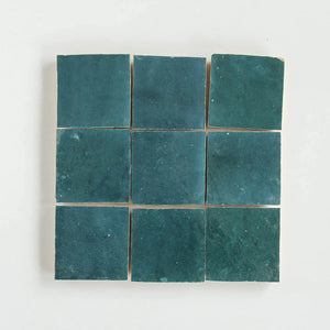 Zellige | 4x4 | Blue Grotto | Gloss