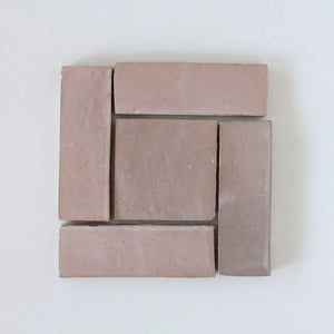 Zellige | 2x6 | Moroccan Pink Bejmat | Gloss