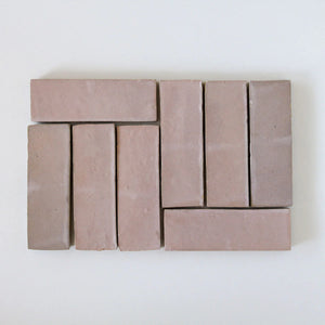Zellige | 2x6 | Moroccan Pink Bejmat | Gloss