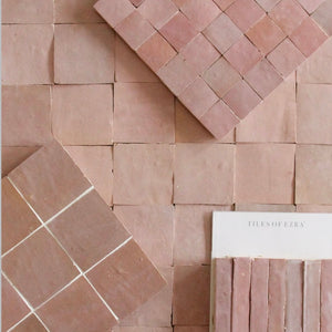 Zellige | 1x6 | Moroccan Pink | Gloss