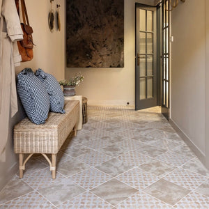 Zellige Mosaic - Star/Cross | 12x12 | Snow | Gloss