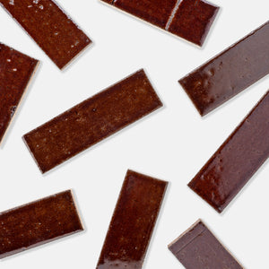 Handcraft Glazed Brick Cocoa Bean | Color: Cocoa Bean| Material: Thin Brick | Finish: Matte | Sold By: SQFT | Tile Size: 2.5"x8"x0.5" | Commercial: Yes | Residential: Yes | Floor Rated: Yes | Wet Areas: Yes | AJ-23-1301