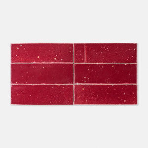 Handcraft Glazed Brick Thimbleberry | Color: Thimbleberry| Material: Thin Brick | Finish: Matte | Sold By: SQFT | Tile Size: 2.5"x8"x0.5" | Commercial: Yes | Residential: Yes | Floor Rated: Yes | Wet Areas: Yes | AJ-23-1301