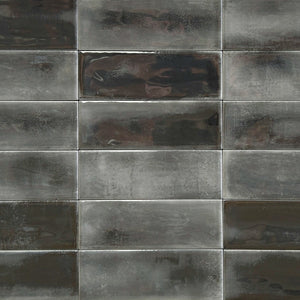 Caribbean | 2x6 | Coal Glossy | Glazed