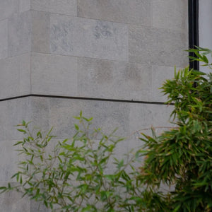 London Grey | Color: Grey Brown | Material: Limestone | Finish: Linen | Sold By: SQFT | Tile Size: 4"x24"x0.625" | Commercial: Yes | Residential: Yes | Floor Rated: Yes | Wet Areas: Yes | AJ-23-0809