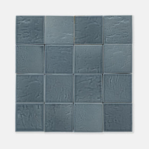 Steel | Color: Grey | Material: Porcelain | Finish: Matte | Sold By: SQFT | Tile Size: 4"x4"x0.313" | Commercial: Yes | Residential: Yes | Floor Rated: Yes | Wet Areas: Yes | AJ-23-1301