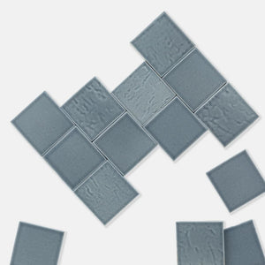 Steel | Color: Grey | Material: Porcelain | Finish: Matte | Sold By: SQFT | Tile Size: 4"x4"x0.313" | Commercial: Yes | Residential: Yes | Floor Rated: Yes | Wet Areas: Yes | AJ-23-1301