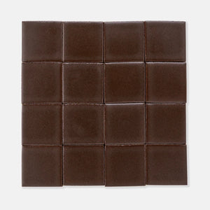 Chocolate | Color: Brown | Material: Porcelain | Finish: Matte | Sold By: SQFT | Tile Size: 4"x4"x0.313" | Commercial: Yes | Residential: Yes | Floor Rated: Yes | Wet Areas: Yes | AJ-23-1301