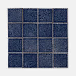 Ocean | Color: Blue | Material: Porcelain | Finish: Gloss | Sold By: SQFT | Tile Size: 4"x4"x0.313" | Commercial: No | Residential: Yes | Floor Rated: Yes | Wet Areas: Yes | AJ-23-1301