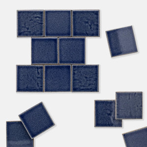 Ocean | Color: Blue | Material: Porcelain | Finish: Gloss | Sold By: SQFT | Tile Size: 4"x4"x0.313" | Commercial: No | Residential: Yes | Floor Rated: Yes | Wet Areas: Yes | AJ-23-1301