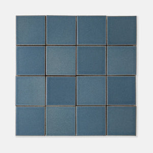 Light Denim | Color: Blue | Material: Porcelain | Finish: Gloss | Sold By: SQFT | Tile Size: 4"x4"x0.313" | Commercial: No | Residential: Yes | Floor Rated: Yes | Wet Areas: Yes | AJ-23-1301