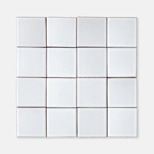 Snow | Color: White | Material: Porcelain | Finish: Matte | Sold By: SQFT | Tile Size: 4"x4"x0.313" | Commercial: Yes | Residential: Yes | Floor Rated: Yes | Wet Areas: Yes | AJ-23-1301