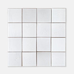 Snow | Color: White | Material: Porcelain | Finish: Matte | Sold By: SQFT | Tile Size: 4"x4"x0.313" | Commercial: Yes | Residential: Yes | Floor Rated: Yes | Wet Areas: Yes | AJ-23-1301