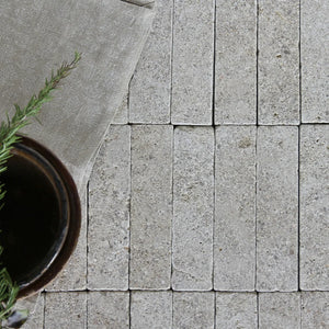 Moroccan Limestone | Color: Sahara | Material: Limestone | Finish: Matte | Sold By: Case | Square Foot Per Case: 5.38 | Tile Size: 2"x8"x0.591" | Commercial: Yes | Residential: Yes | Floor Rated: Yes | Wet Areas: Yes | AJ-23-3337-EZRML2050-Sahara