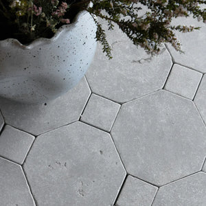 Moroccan Limestone | Octagon | Color: Atlas | Material: Limestone | Finish: Matte | Sold By: Case | Square Foot Per Case: 4.53 | Tile Size: 8"x8"x0.75" | Commercial: Yes | Residential: Yes | Floor Rated: Yes | Wet Areas: Yes | AJ-23-3337-EZRMLOCT-Atlas