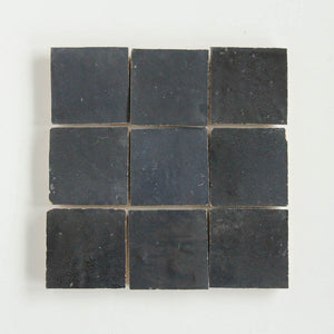 Zellige | 4x4 | Dark Grey | Gloss