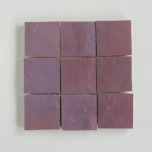 Zellige | 4x4 | Eggplant | Gloss