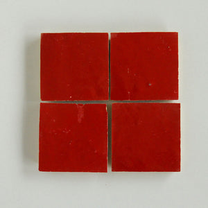 Zellige | 4x4 | Jungle Red | Gloss