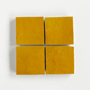 Zellige | 4x4 | Mustard | Gloss