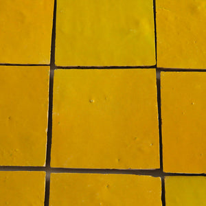 Zellige | 4x4 | Mustard | Gloss