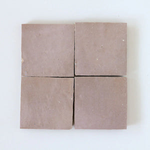 Zellige | Color: Moroccan Pink Bejmat | Material: Ceramic | Finish: Gloss | Sold By: Case | Square Foot Per Case: 10.76 | Tile Size: 4"x4"x0.787" | Commercial: Yes | Residential: Yes | Floor Rated: Yes | Wet Areas: Yes | AJ-23-3337-EZR1010-33