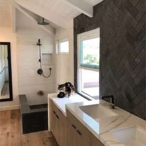 Pierre Noire | Color: Brown Black | Material: Limestone | Finish: Honed | Sold By: Case | Square Foot Per Case: 4 | Tile Size: 12"x24"x0.375" | Commercial: Yes | Residential: Yes | Floor Rated: Yes | Wet Areas: Yes | AJ-23-0809