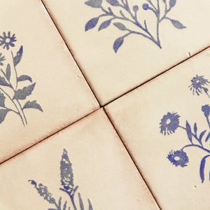 Amano | Color: Potpourri Azul, Material: Ceramic, Sold By: Case, Tile Size: 4"x4"x0.47", Commercial: Yes | Residential: Yes | Floor Rated: No | Wet Areas: Yes