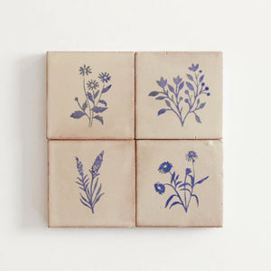 Amano | Color: Potpourri Azul, Material: Ceramic, Sold By: Case, Tile Size: 4"x4"x0.47", Commercial: Yes | Residential: Yes | Floor Rated: No | Wet Areas: Yes