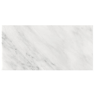 Contessa Bianco | Color: White/Light Grey | Material: Marble | Finish: Honed | Sold By: SQFT | Tile Size: 12"x24"x0.375" | Commercial: Yes | Residential: Yes | Floor Rated: Yes | Wet Areas: Yes | AJ-23-