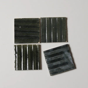 Tierra – Raki  | Color: Oscuro | Material: Ceramic | Finish: Gloss | Sold By: Case | Square Foot Per Case: 5.38 | Tile Size: 4"x4"x0.394" | Commercial: Yes | Residential: Yes | Floor Rated: Yes | Wet Areas: Yes | AJ-23-3337-EZTIER1010 RAKI-Oscuro