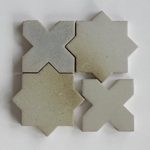 Tierra-Star & Cross | Color: Singe | Material: Ceramic | Finish: Gloss | Sold By: CASE | Square Foot Per Case: 10.76 | Tile Size: 4"x4"x0.433" | Commercial: Yes | Residential: Yes | Floor Rated: Yes | Wet Areas: Yes | AJ-23-3337-EZTIERSTX ESTRELLA-Singe-Star & Cross