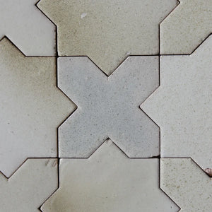 Tierra-Star & Cross | Color: Singe | Material: Ceramic | Finish: Gloss | Sold By: CASE | Square Foot Per Case: 10.76 | Tile Size: 4"x4"x0.433" | Commercial: Yes | Residential: Yes | Floor Rated: Yes | Wet Areas: Yes | AJ-23-3337-EZTIERSTX ESTRELLA-Singe-Star & Cross