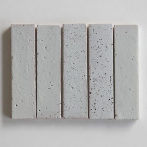 Tierra | Color: Nieve Punto | Material: Ceramic | Finish: Gloss | Sold By: Case | Square Foot Per Case: 5.38 | Tile Size: 2"x8"x0.394" | Commercial: Yes | Residential: Yes | Floor Rated: No | Wet Areas: Yes | AJ-23-3337-EZTIER0520-Nieve Punto