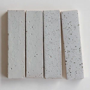 Tierra | Color: Nieve Punto | Material: Ceramic | Finish: Gloss | Sold By: Case | Square Foot Per Case: 5.38 | Tile Size: 2"x8"x0.394" | Commercial: Yes | Residential: Yes | Floor Rated: No | Wet Areas: Yes | AJ-23-3337-EZTIER0520-Nieve Punto