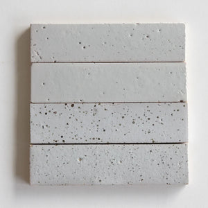 Tierra | Color: Nieve Punto | Material: Ceramic | Finish: Gloss | Sold By: Case | Square Foot Per Case: 5.38 | Tile Size: 2"x8"x0.394" | Commercial: Yes | Residential: Yes | Floor Rated: No | Wet Areas: Yes | AJ-23-3337-EZTIER0520-Nieve Punto
