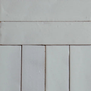 Tierra | Color: Nieve | Material: Ceramic | Finish: Gloss | Sold By: Case | Square Foot Per Case: 5.38 | Tile Size: 2"x8"x0.394" | Commercial: Yes | Residential: Yes | Floor Rated: No | Wet Areas: Yes | AJ-23-3337-EZTIER0520-Nieve