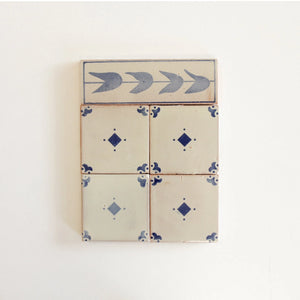 Amano | Color: Tulip Azul Border | Material: Ceramic | Sold By: Piece | Tile Size: 2.6"x8"x0.47" | Usage: Commercial: Yes | Residential: Yes | Floor Rated: No | Wet Areas: Yes