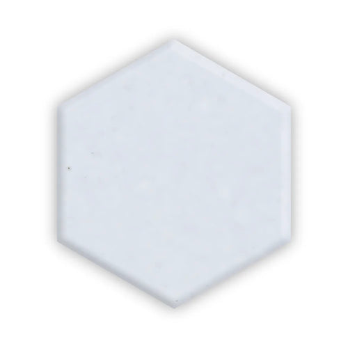 Snow 4” Hexagon | Color: White | Material: Porcelain | Finish: Matte | Sold By: SQFT | Tile Size: 4"x4"x0.313" | Commercial: No | Residential: Yes | Floor Rated: Yes | Wet Areas: Yes | AJ-23-1301
