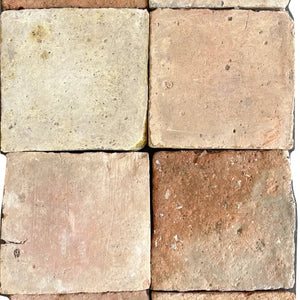 Antiqued Terra Cotta | Color: Terra Cotta | Material: Ceramic | Finish: Natural | Sold By: SQFT | Tile Size: 6"x6"x1" | Commercial: Yes | Residential: Yes | Floor Rated: Yes | Wet Areas: Yes | AJ-24-0809