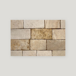 Burgundy Blend  Assorted Sizes Beige Tumbled