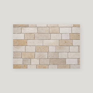 Burgundy Blend  Assorted Sizes Beige Tumbled
