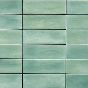 Caribbean | 2x6 | Moss Matte | Glazed